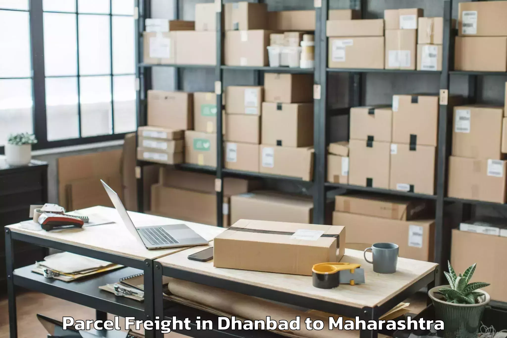 Leading Dhanbad to Sangole Parcel Freight Provider